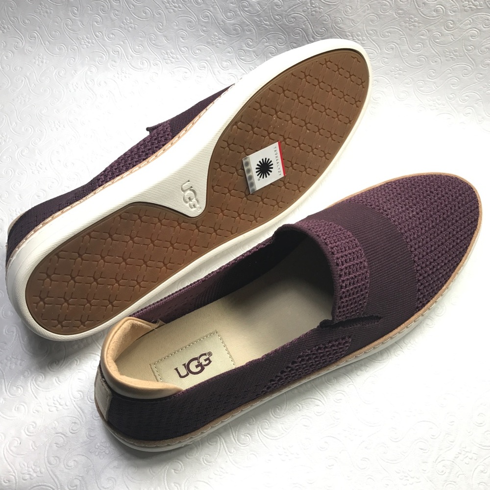 🆕UGG Sammy Leather/Knit slip on Comfort Sneaker - Picture 1 of 8